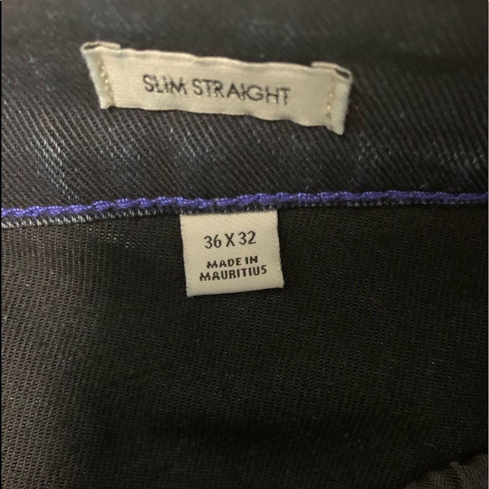 Men Calvin Klein Slim Straight Jeans - Picture 5 of 6